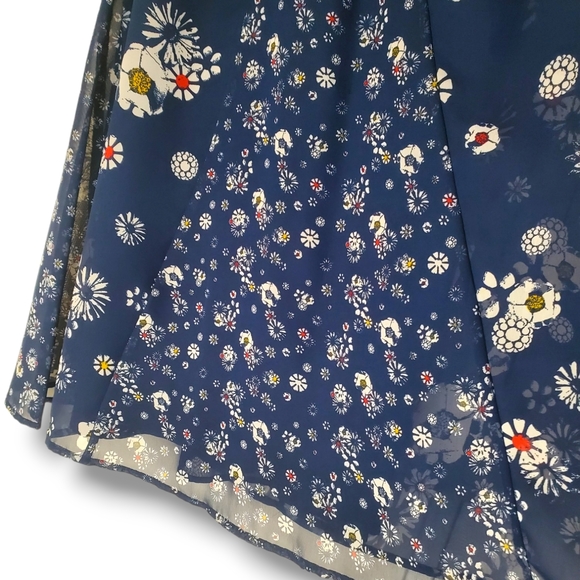 Jason Wu for Target Daisy Floral Navy Sleeveless Shift Above Knee Dress Sz S - Picture 8 of 12